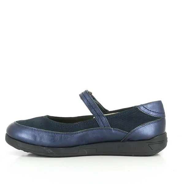 24 Hrs 22390 Blue Ballet Flats