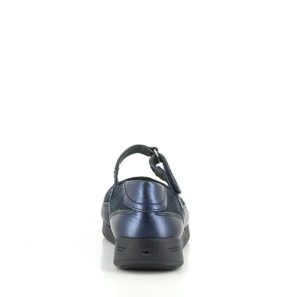 24 Hrs 22390 Blue Ballet Flats