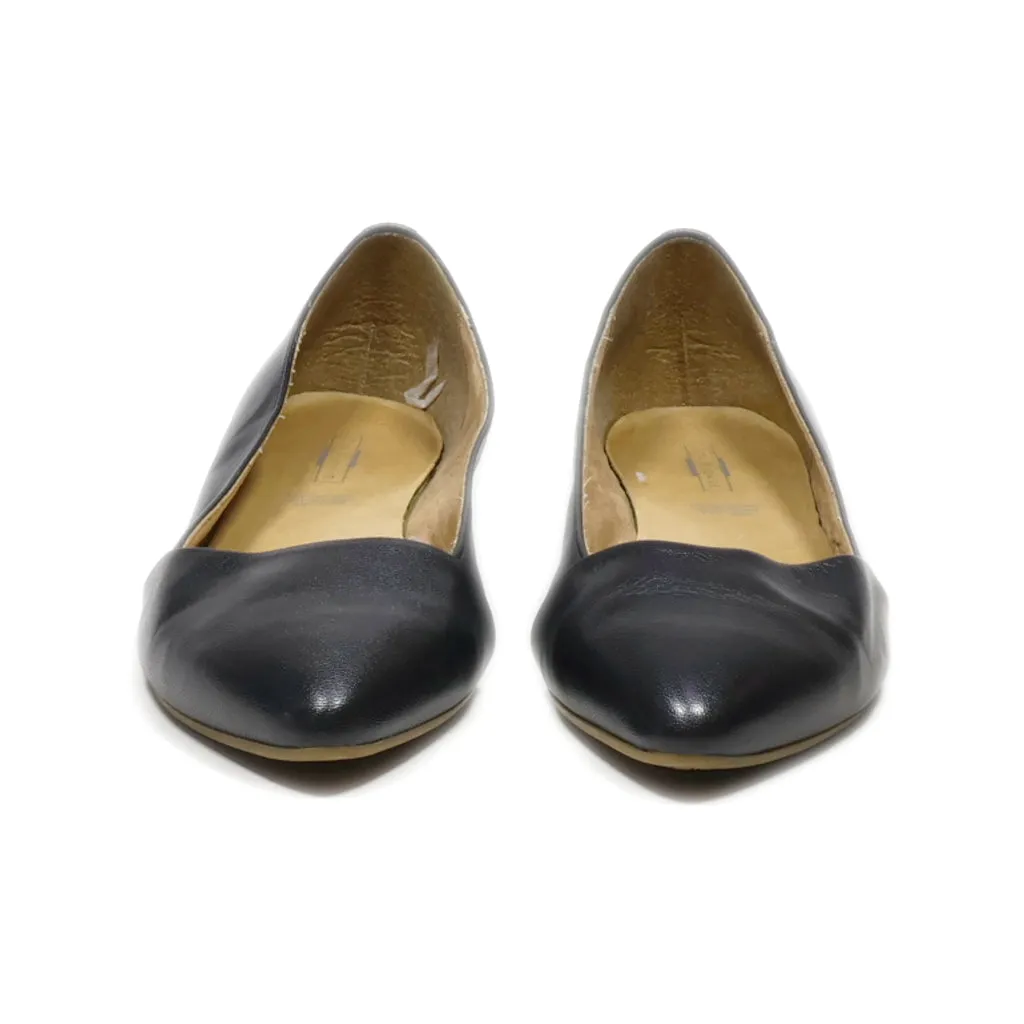 5Th Avenue Ballerinas Leather Black Colour For Women