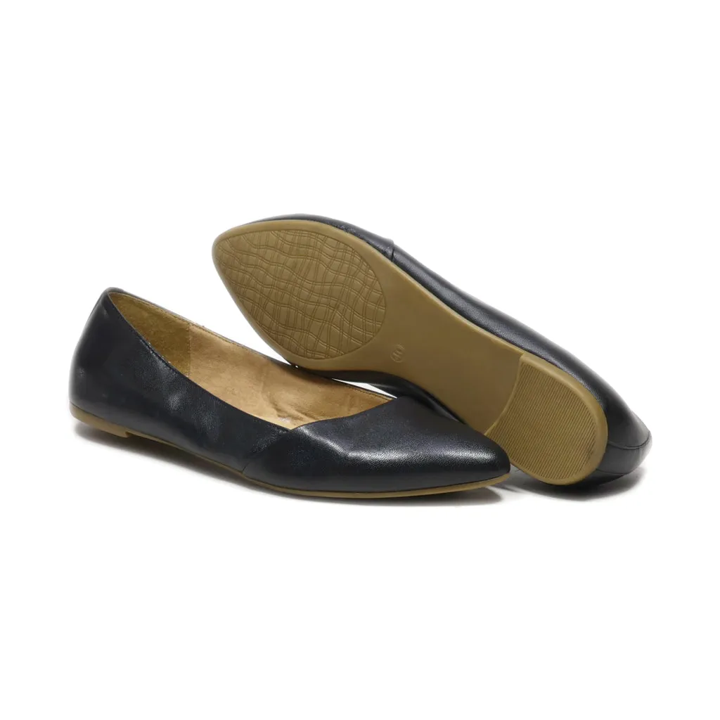 5Th Avenue Ballerinas Leather Black Colour For Women