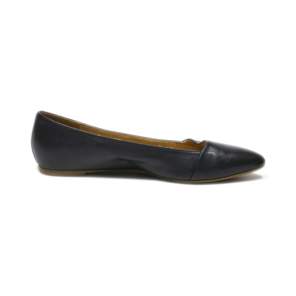 5Th Avenue Ballerinas Leather Black Colour For Women
