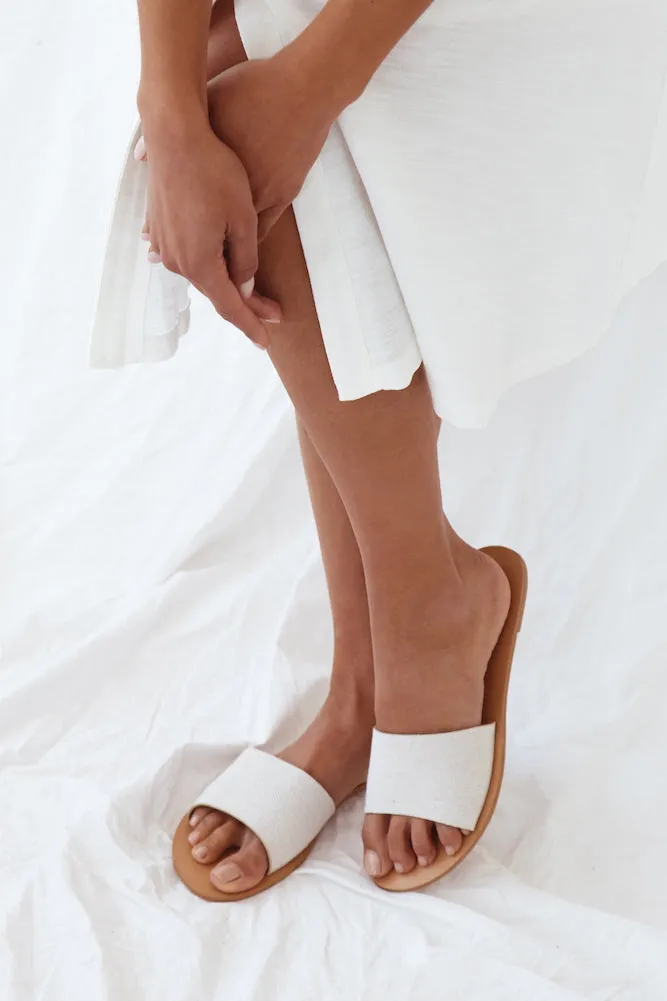 BILLINI Crete Slides Stone Linen