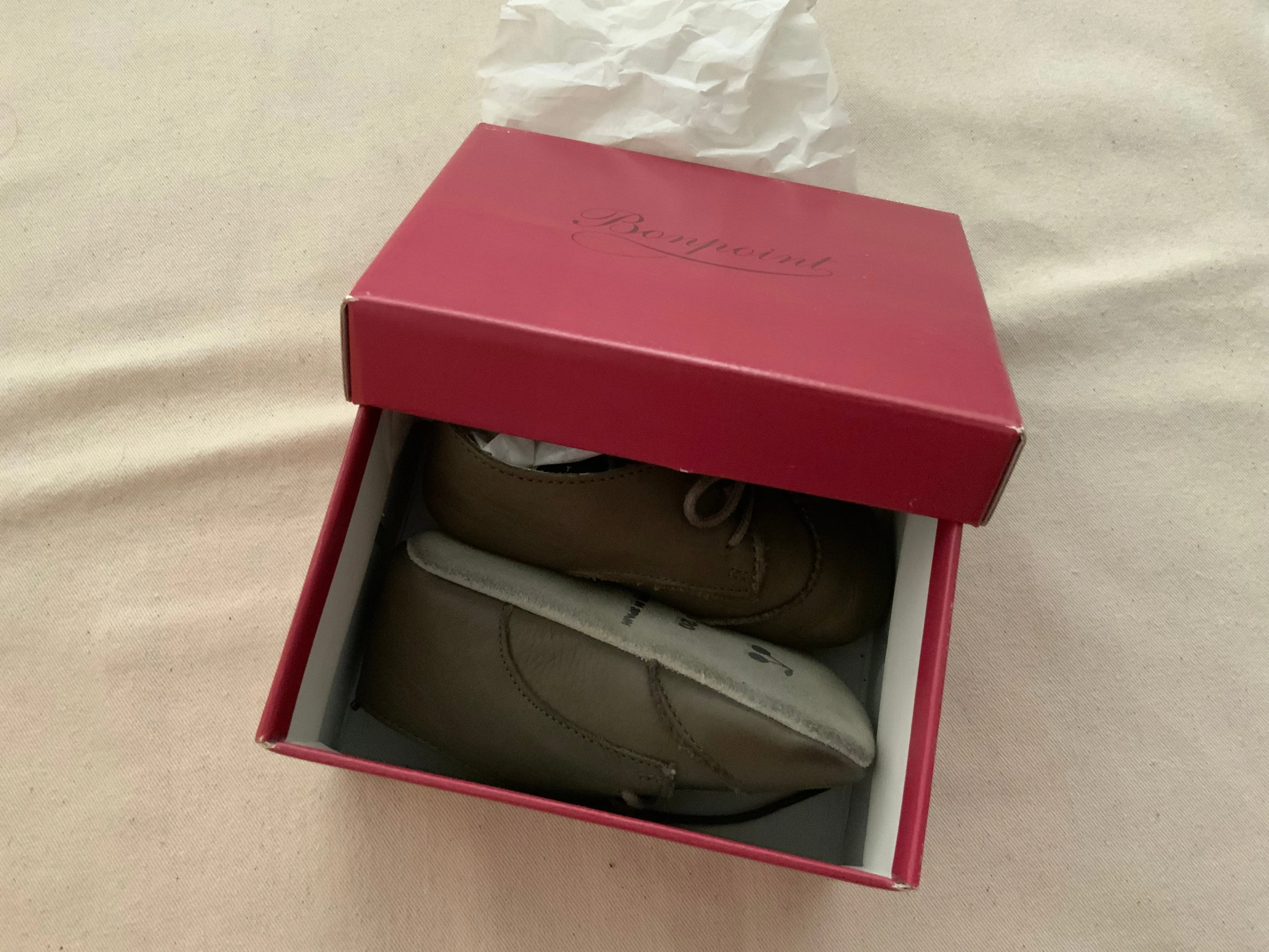 BONPOINT Boys' Toddler Leather Oxfords DERBY Bebe Size 20 children