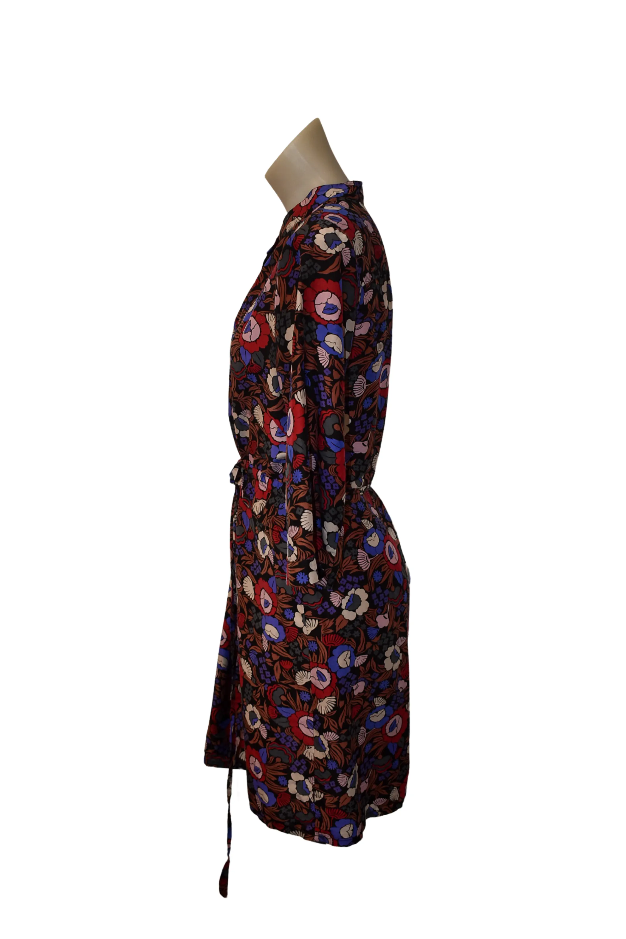 Carlson NZ made floral silk blend mini dress, 10