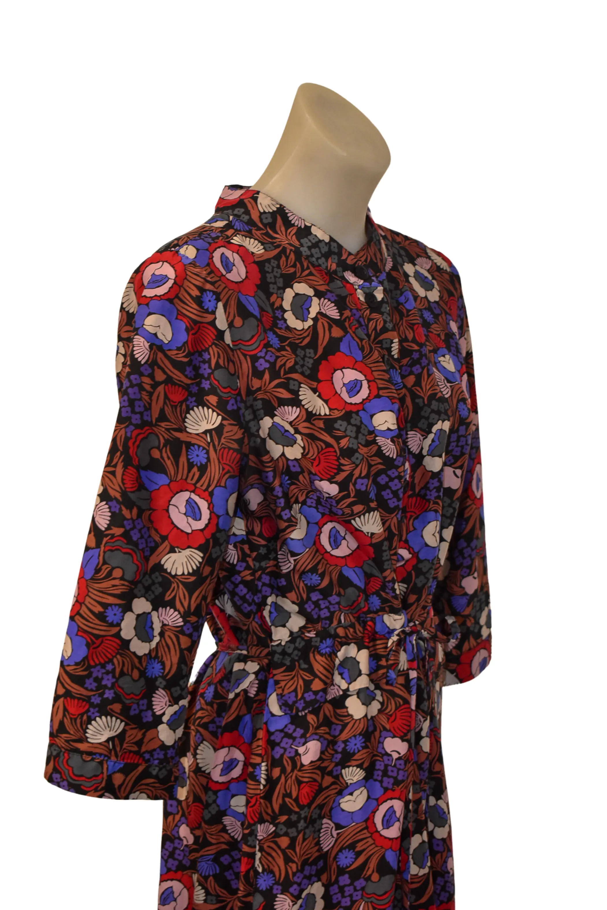 Carlson NZ made floral silk blend mini dress, 10