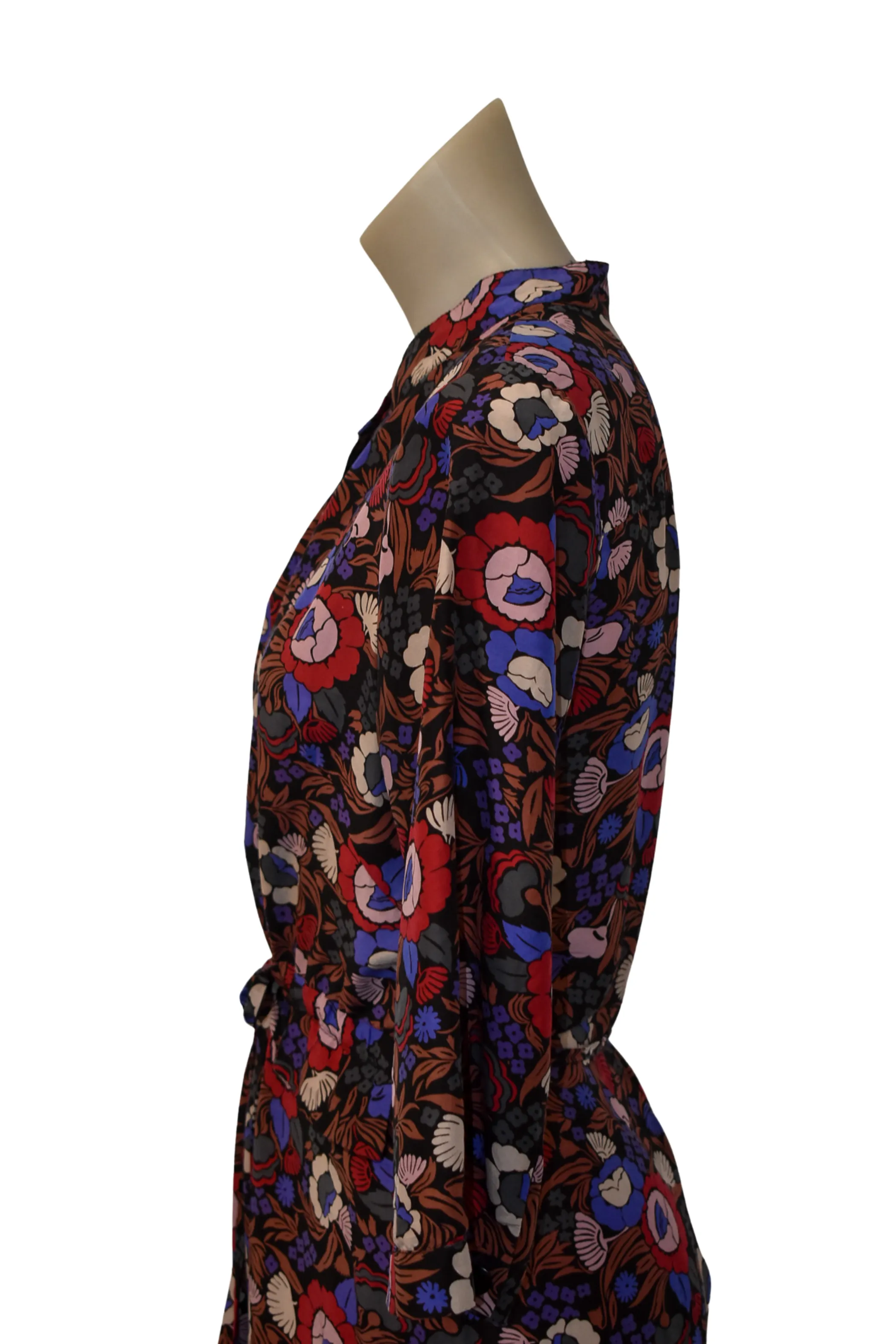 Carlson NZ made floral silk blend mini dress, 10