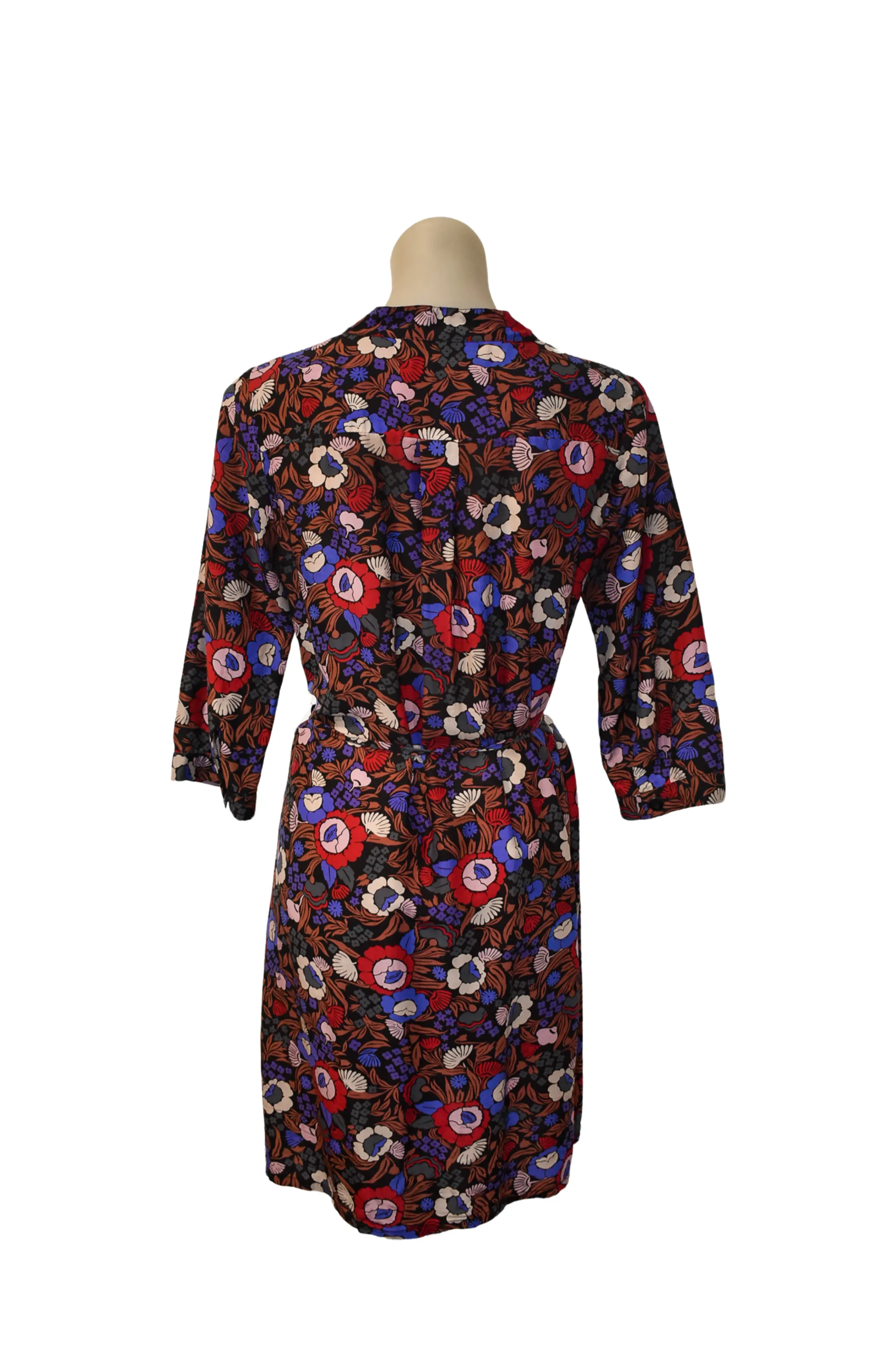 Carlson NZ made floral silk blend mini dress, 10