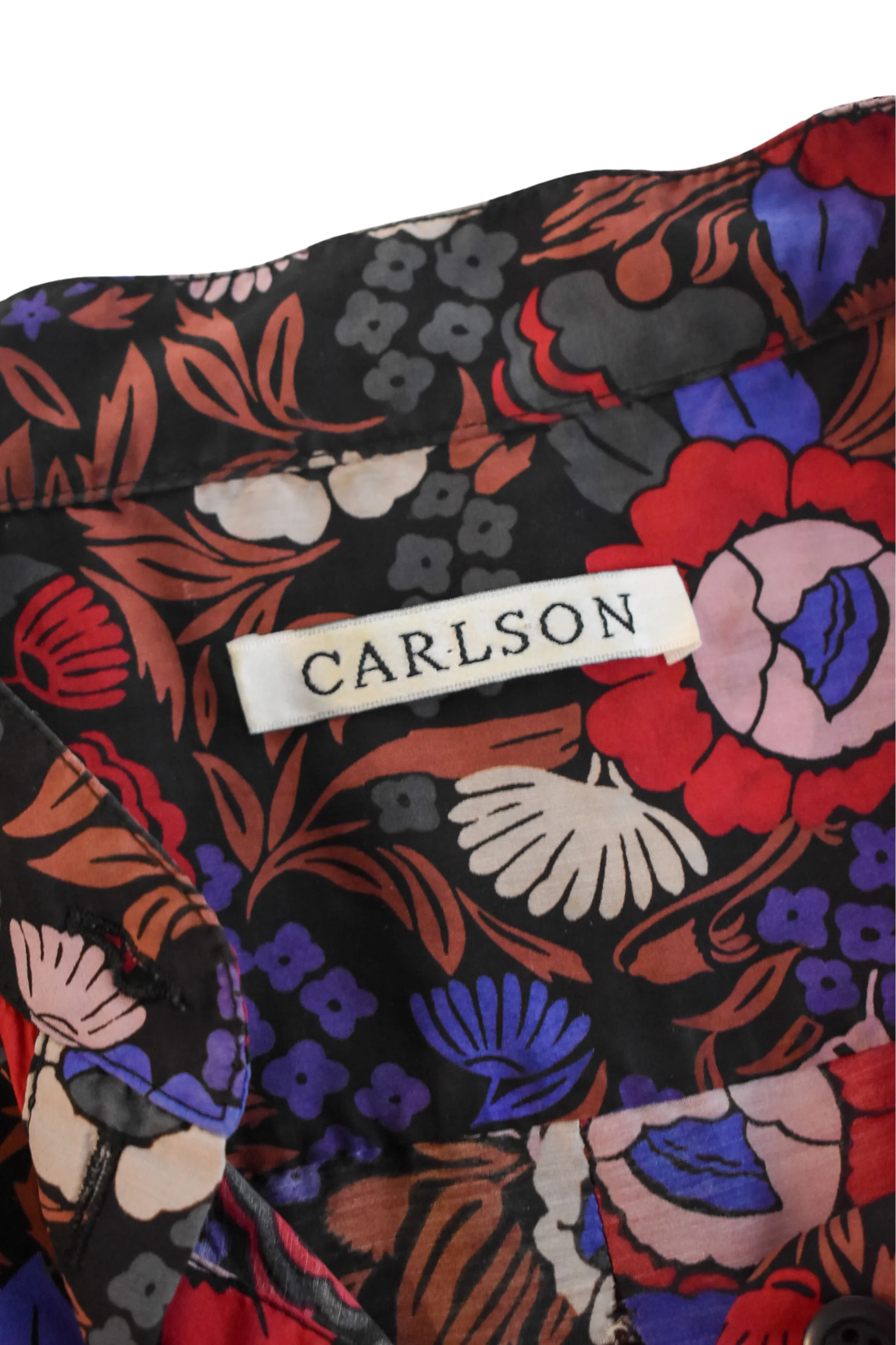 Carlson NZ made floral silk blend mini dress, 10