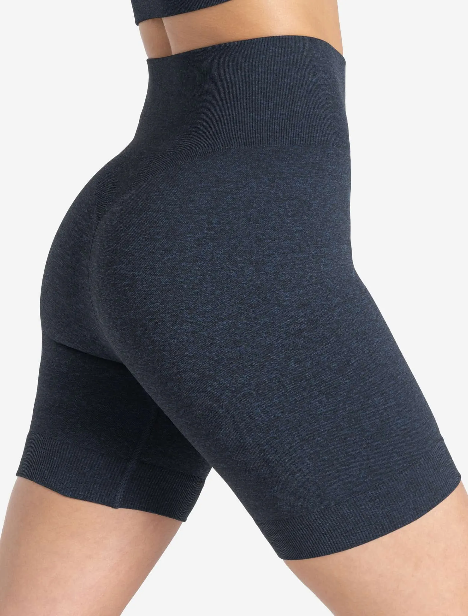 Core Seamless Shorts - Navy Marl