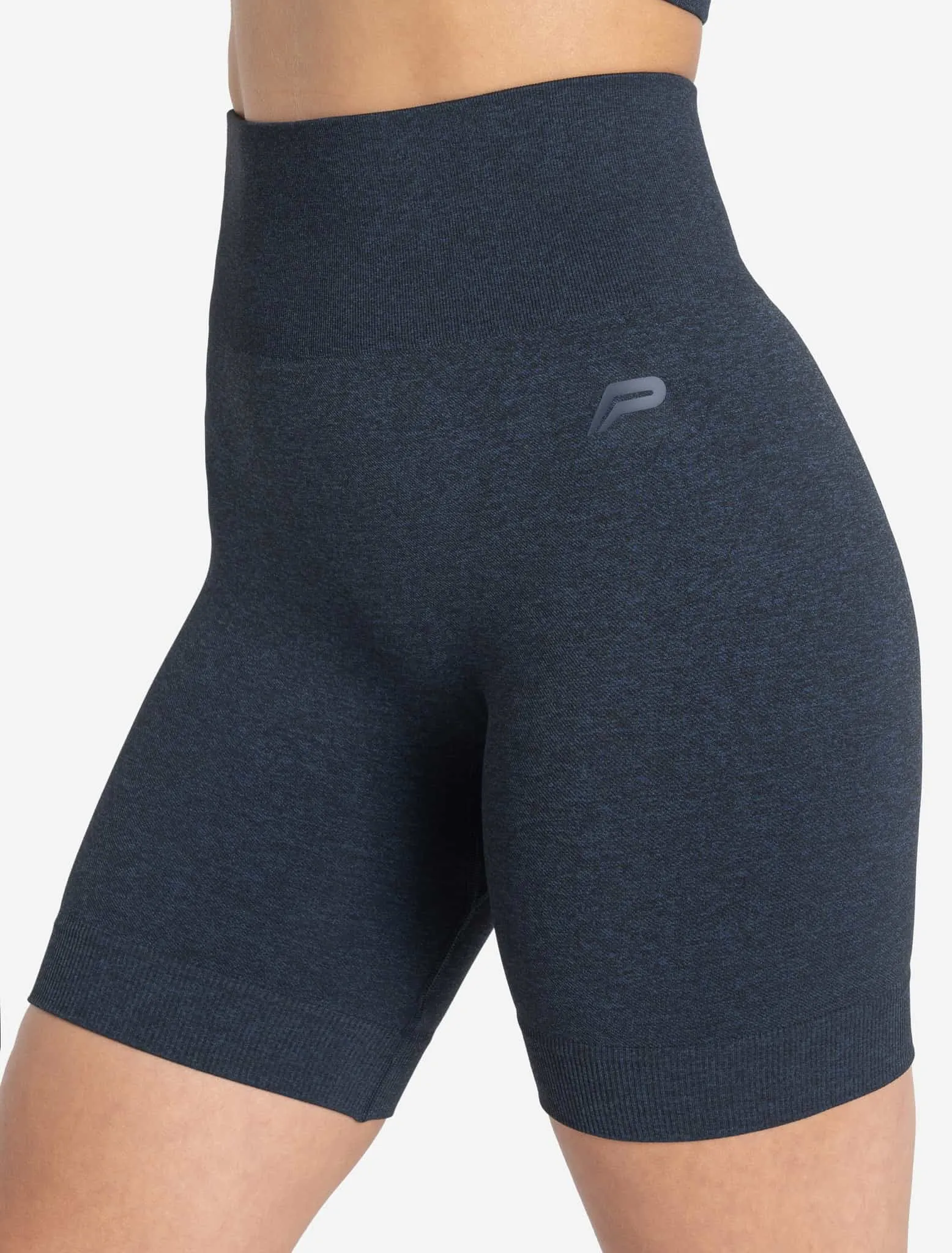 Core Seamless Shorts - Navy Marl
