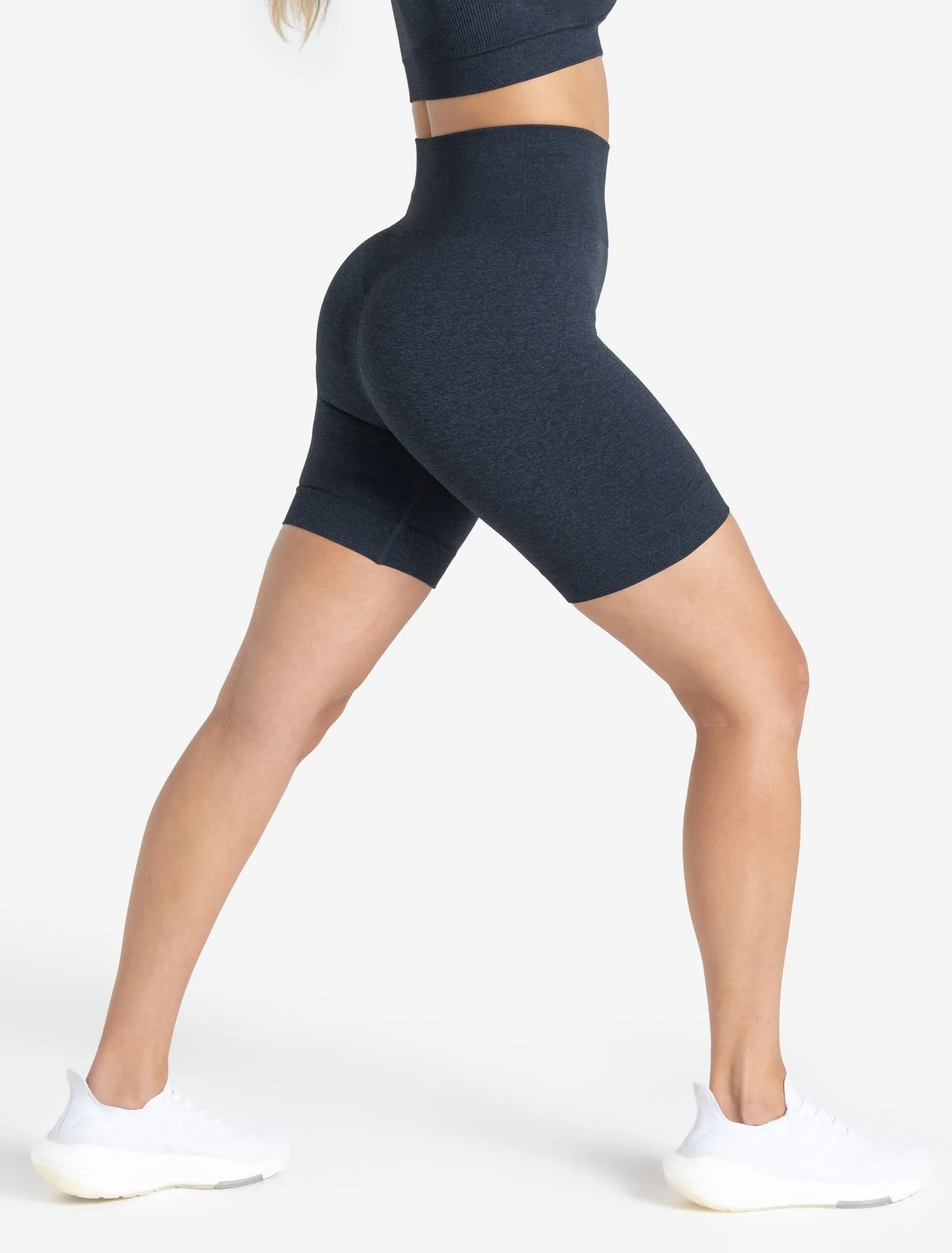 Core Seamless Shorts - Navy Marl
