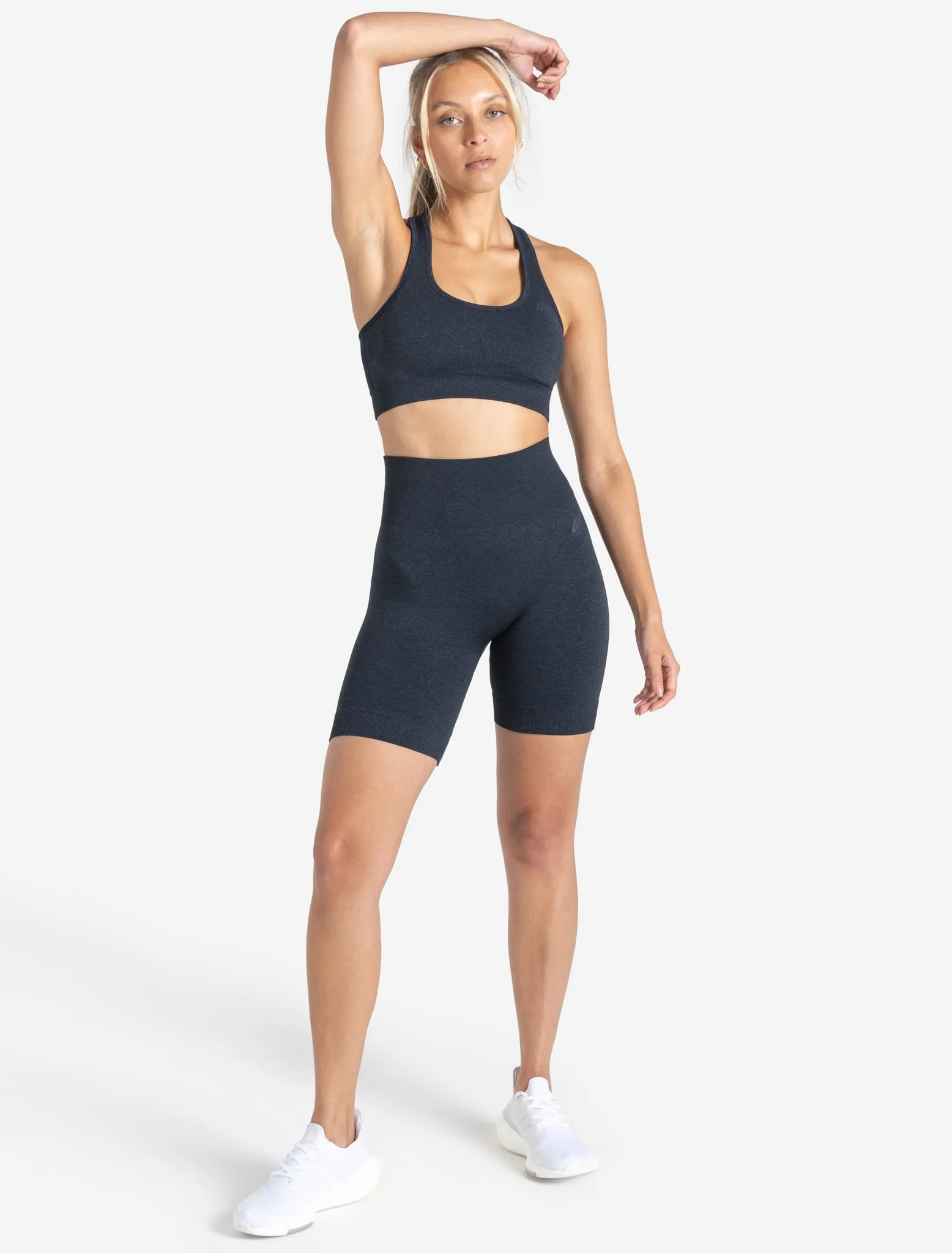 Core Seamless Shorts - Navy Marl
