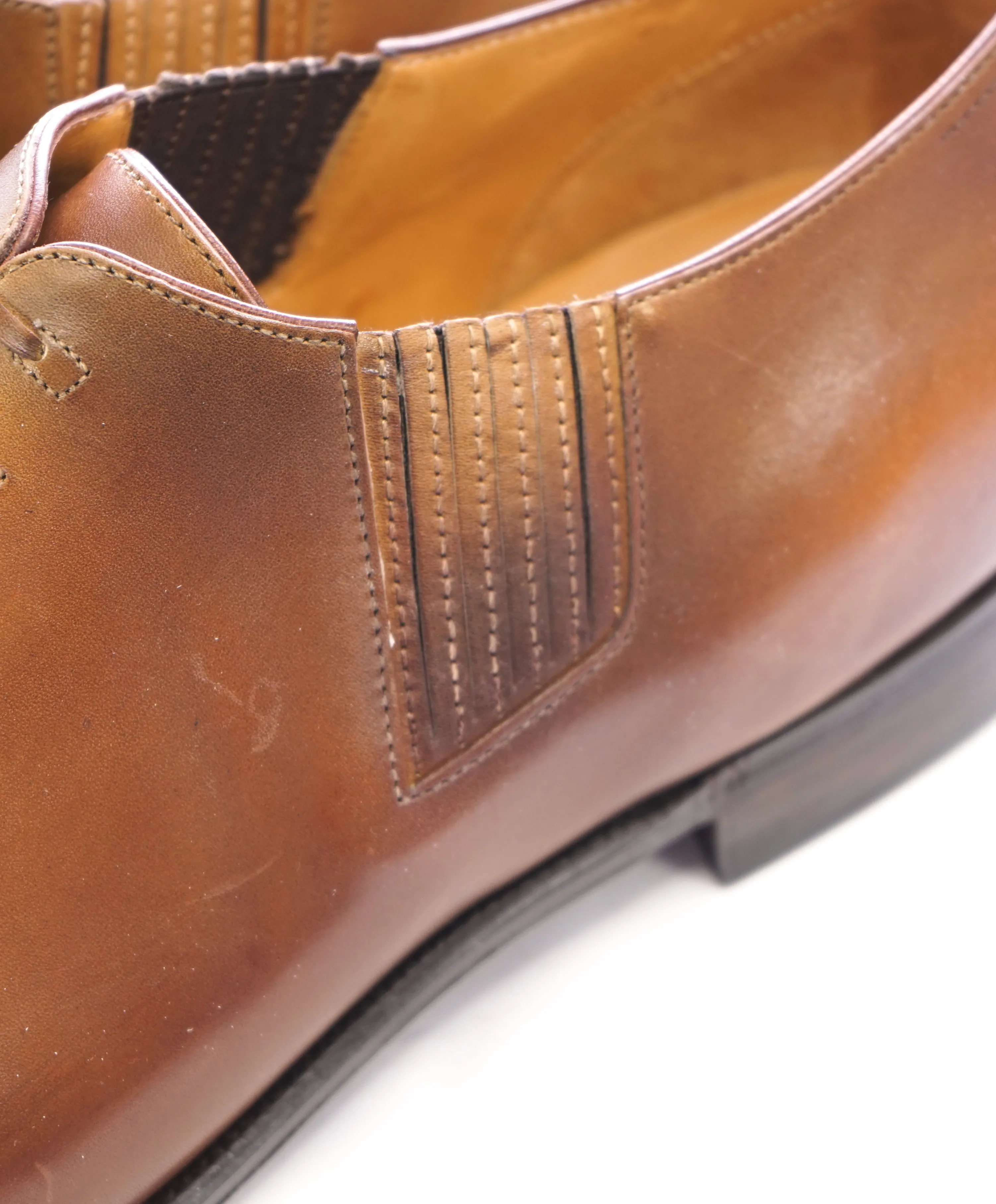 CORTHAY - Twist Pullman French Calf Leather Piped Oxfords - 12