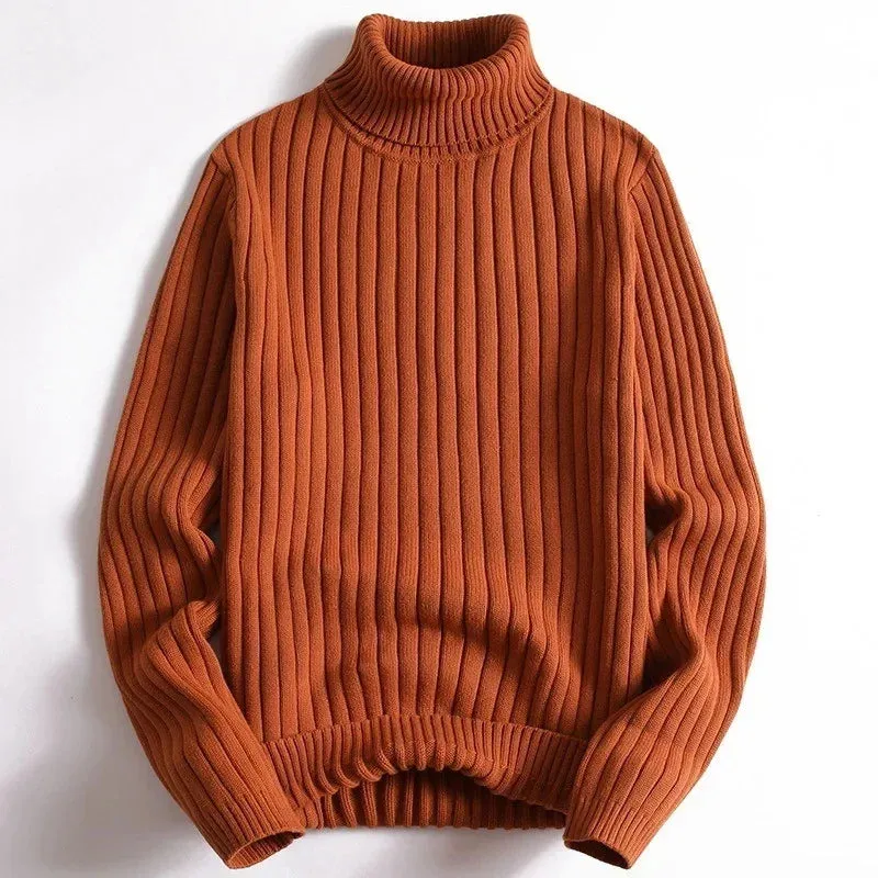 Erik  Classic Ribbed Turtleneck Pullover