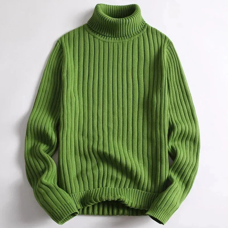 Erik  Classic Ribbed Turtleneck Pullover