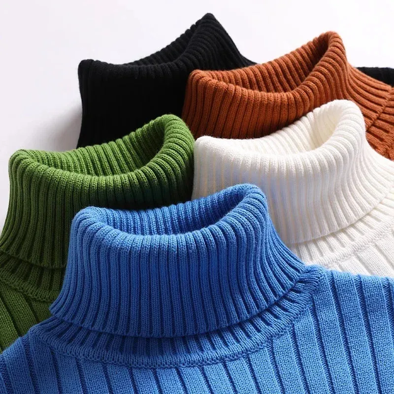 Erik  Classic Ribbed Turtleneck Pullover
