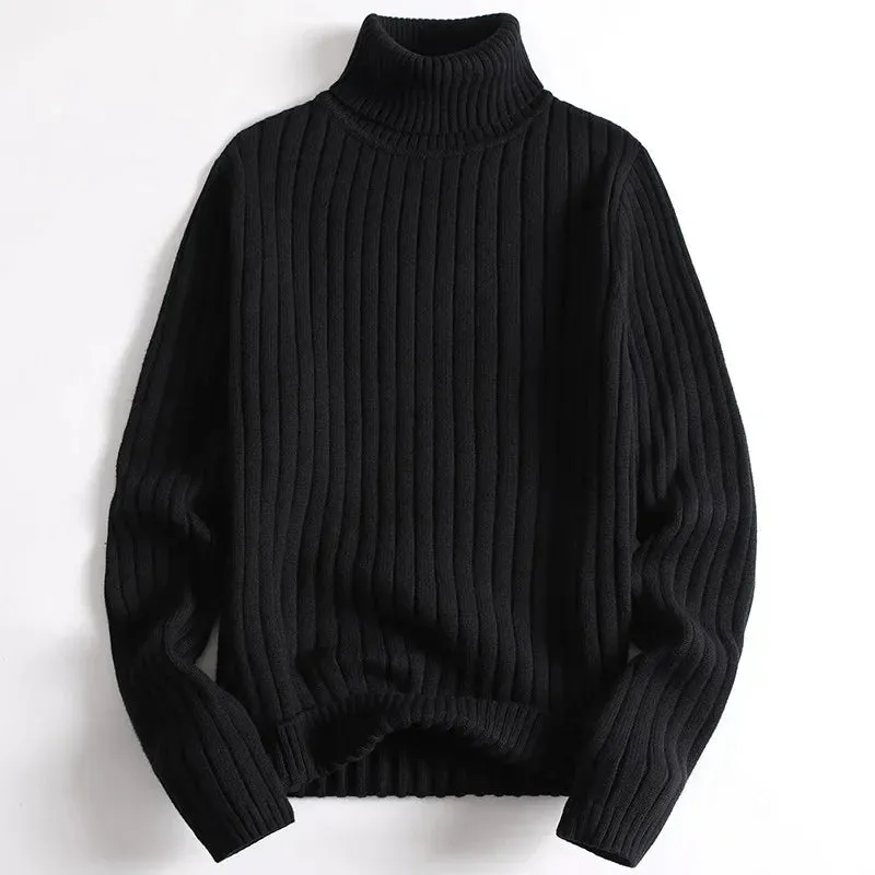 Erik  Classic Ribbed Turtleneck Pullover