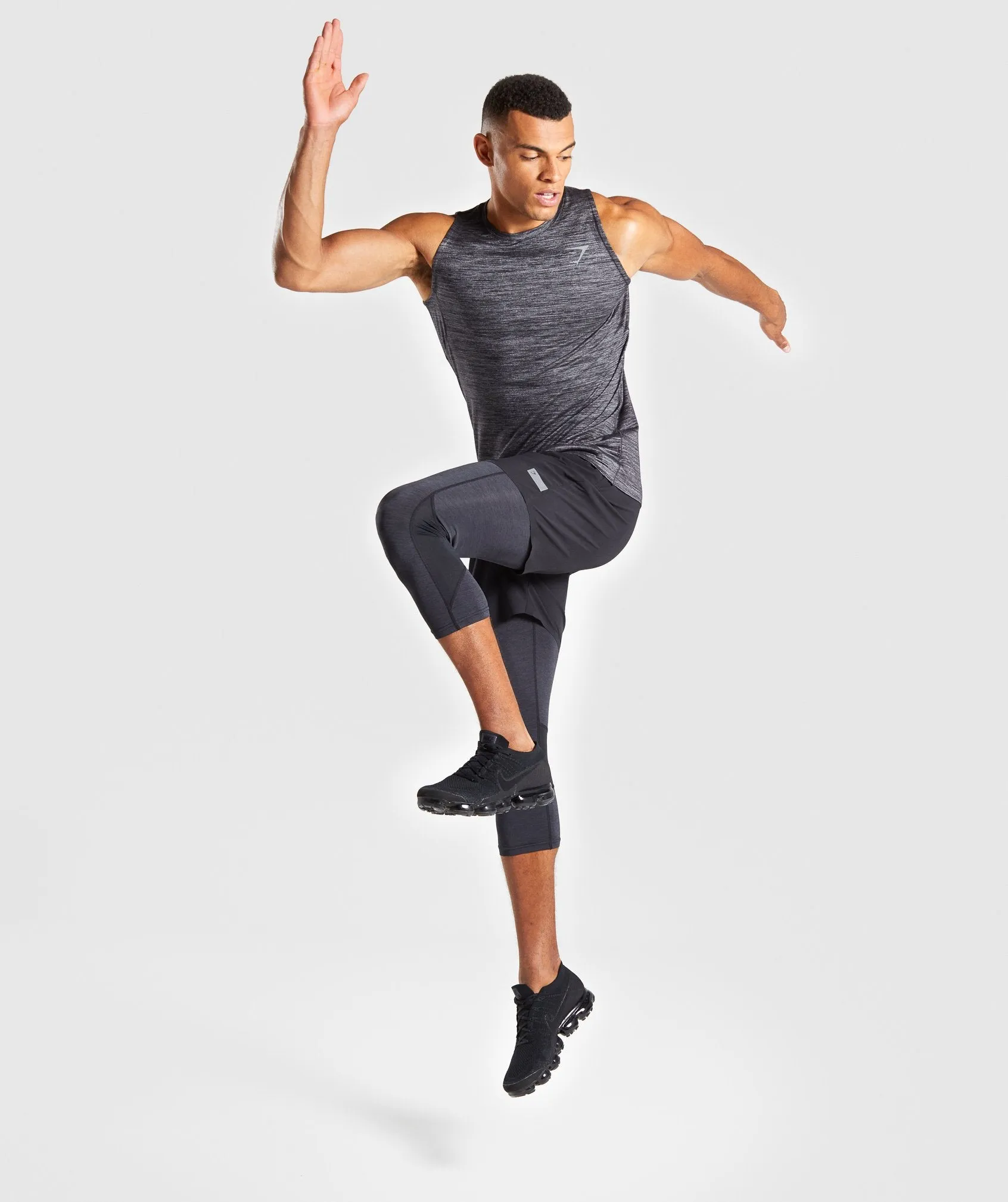 Gymshark Swerve Tank - Black Marl