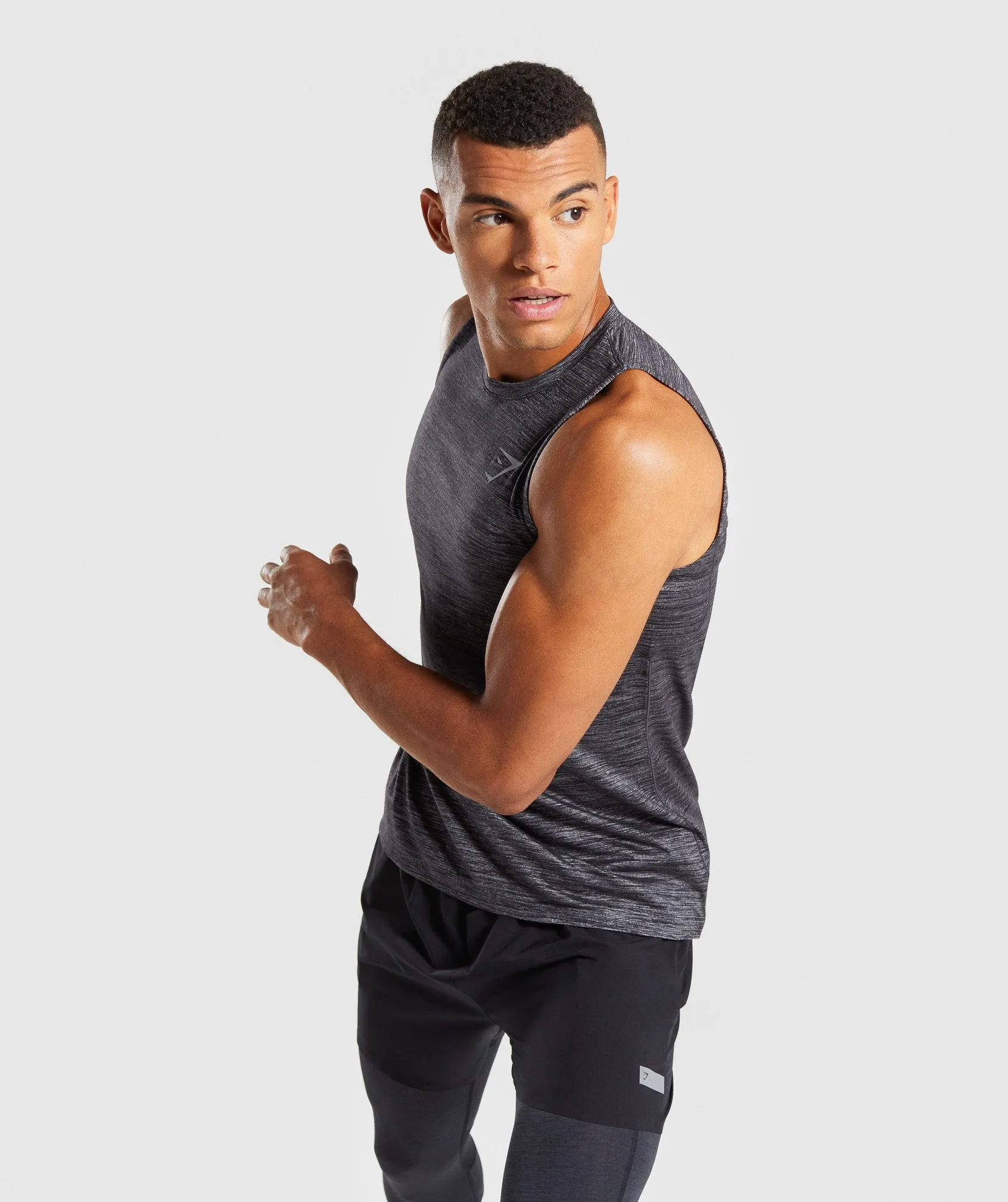 Gymshark Swerve Tank - Black Marl