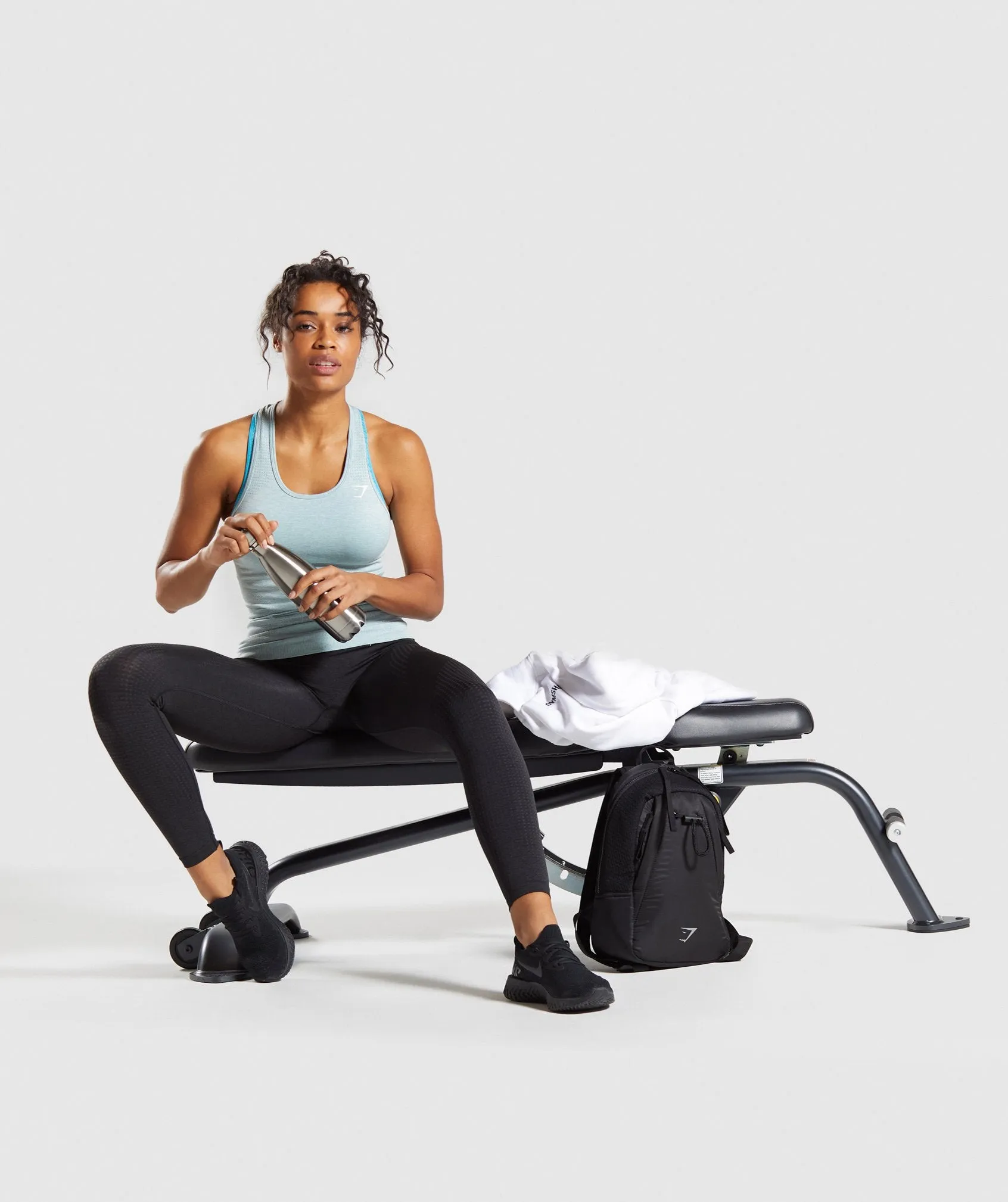 Gymshark Vital Seamless Vest - Light Green Marl