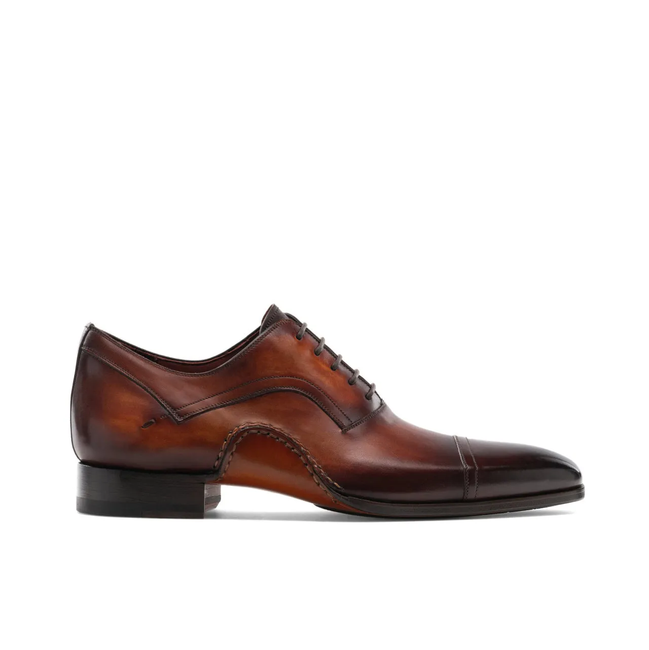 Height Increasing Brown Leather Byron Bay Oxfords Shoes