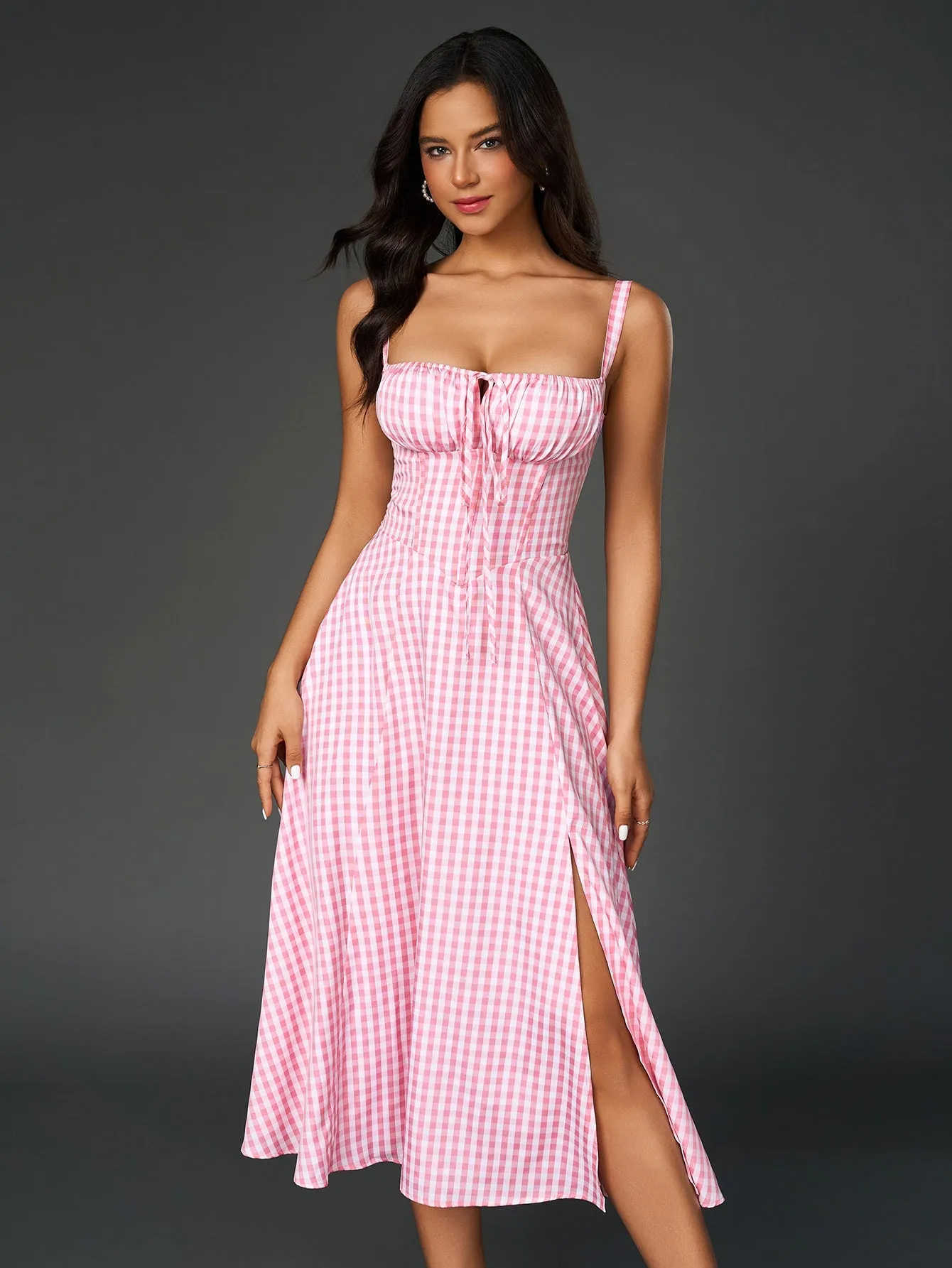 Jacklynn Ruched Midi Dress
