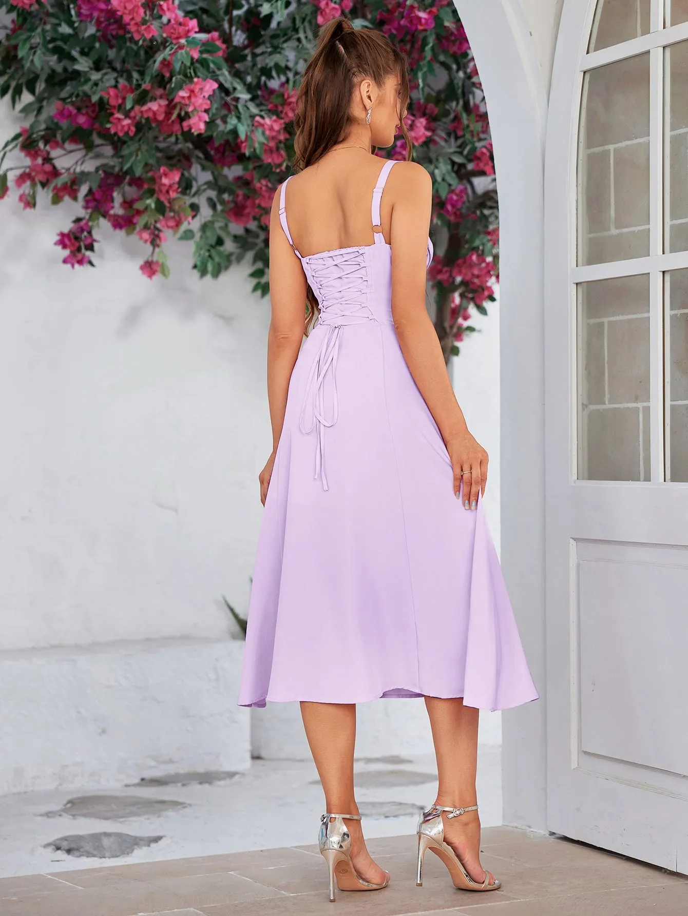 Jacklynn Ruched Midi Dress