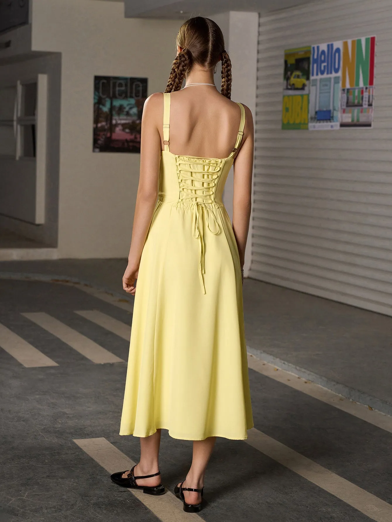 Jacklynn Ruched Midi Dress