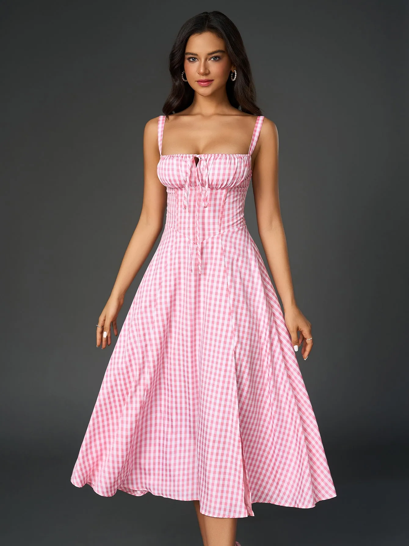 Jacklynn Ruched Midi Dress