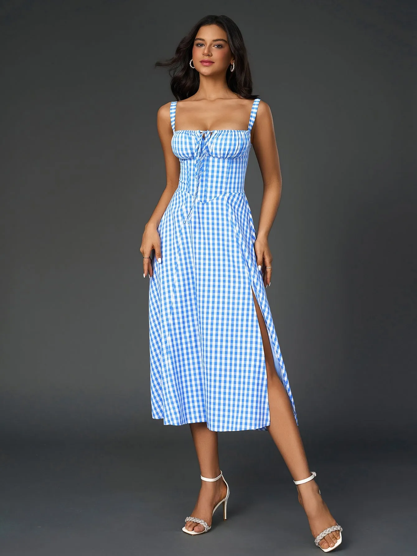 Jacklynn Ruched Midi Dress
