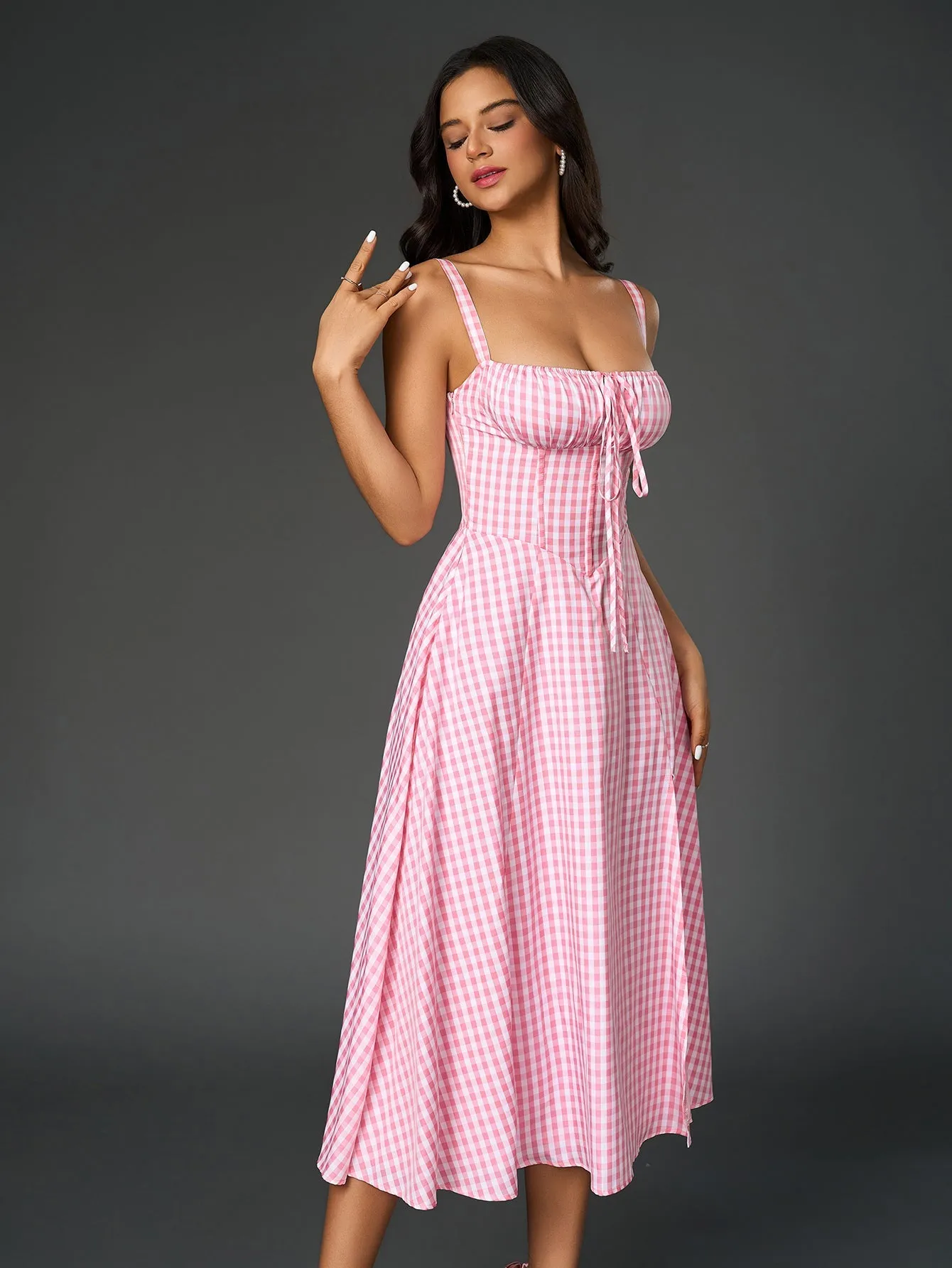 Jacklynn Ruched Midi Dress
