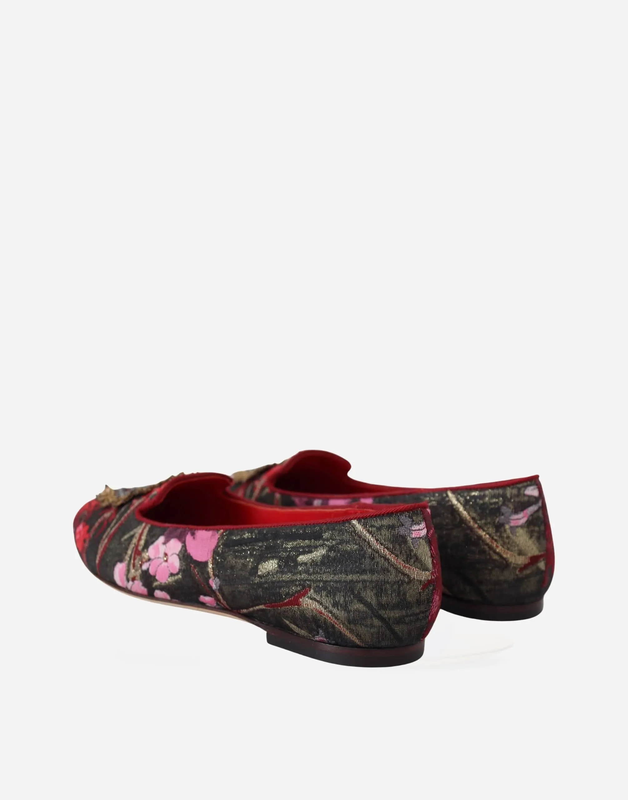 Jacquard Sacred Heart Patch Flats