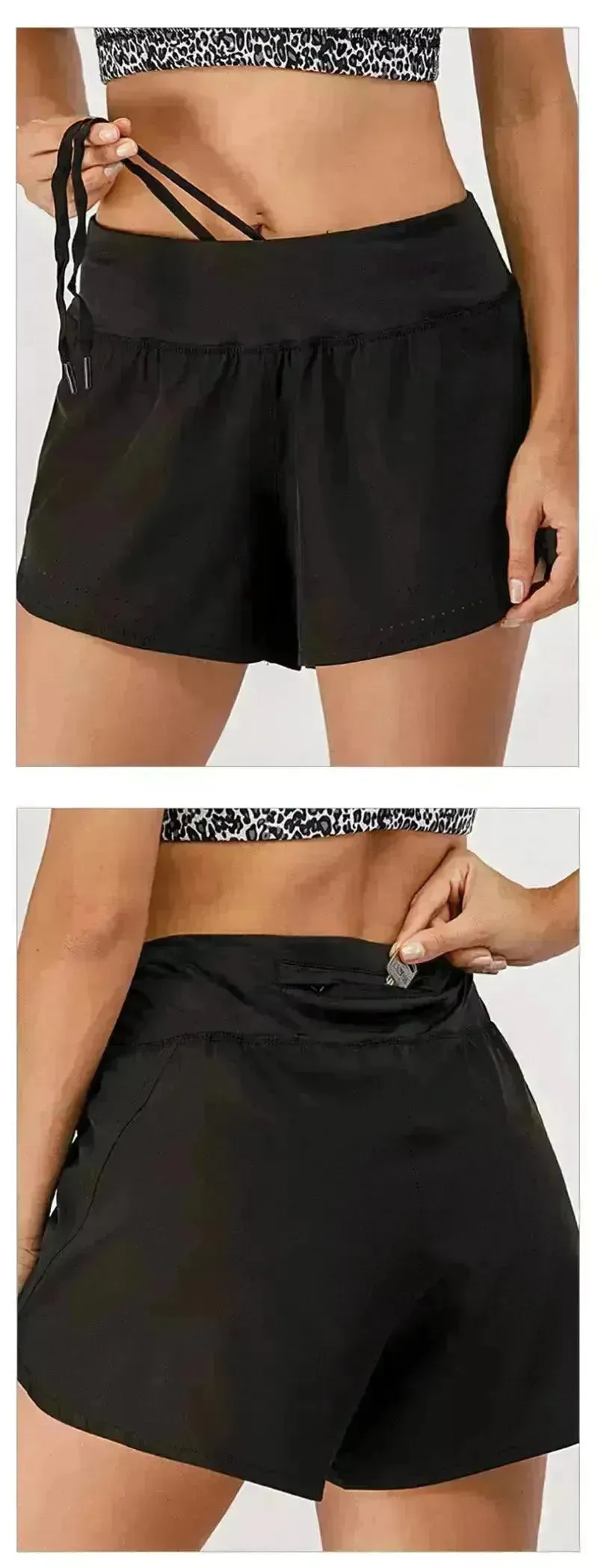 Loose Gym Running Outside Wear Drawstring Yoga Pants Pockets