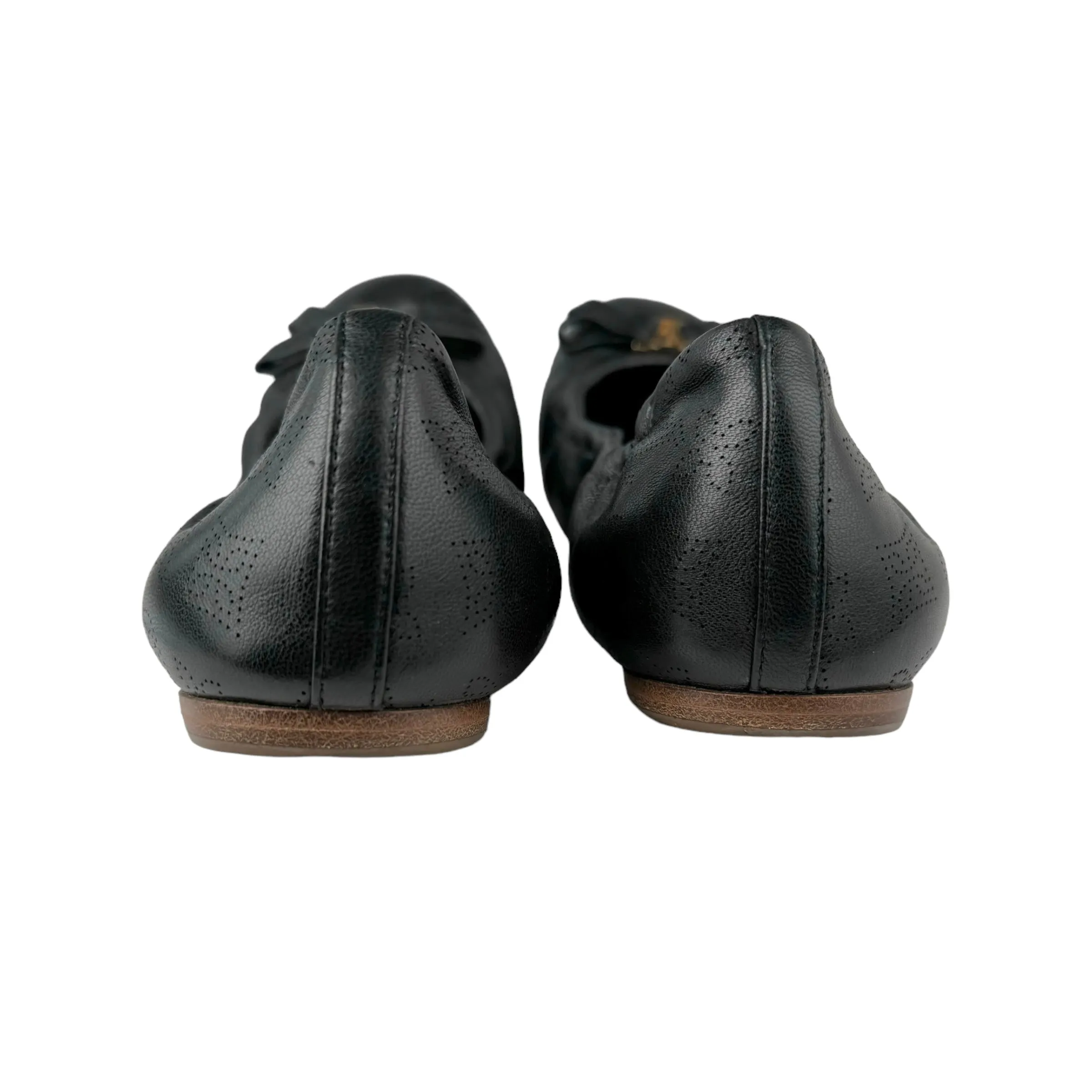 Louis Vuitton 2010 Black Mahina Elba Flat Ballerina