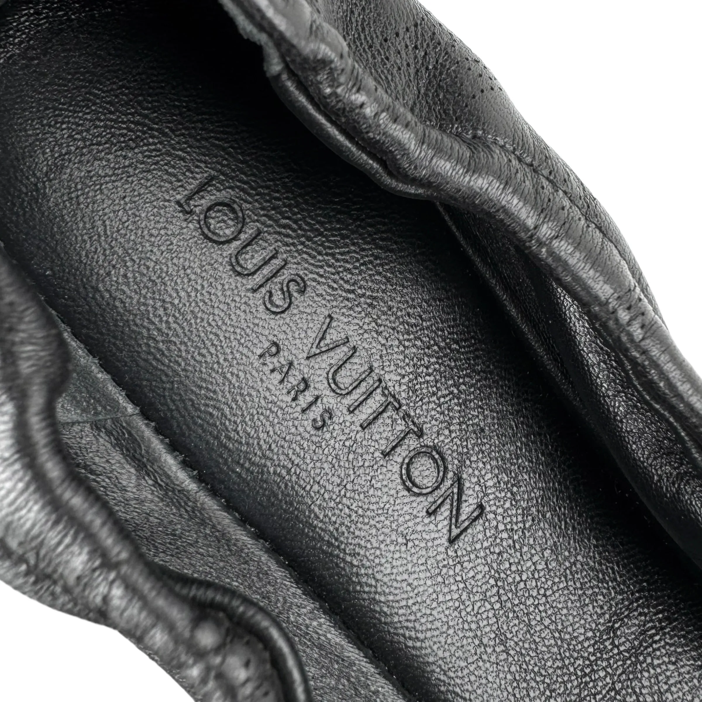 Louis Vuitton 2010 Black Mahina Elba Flat Ballerina