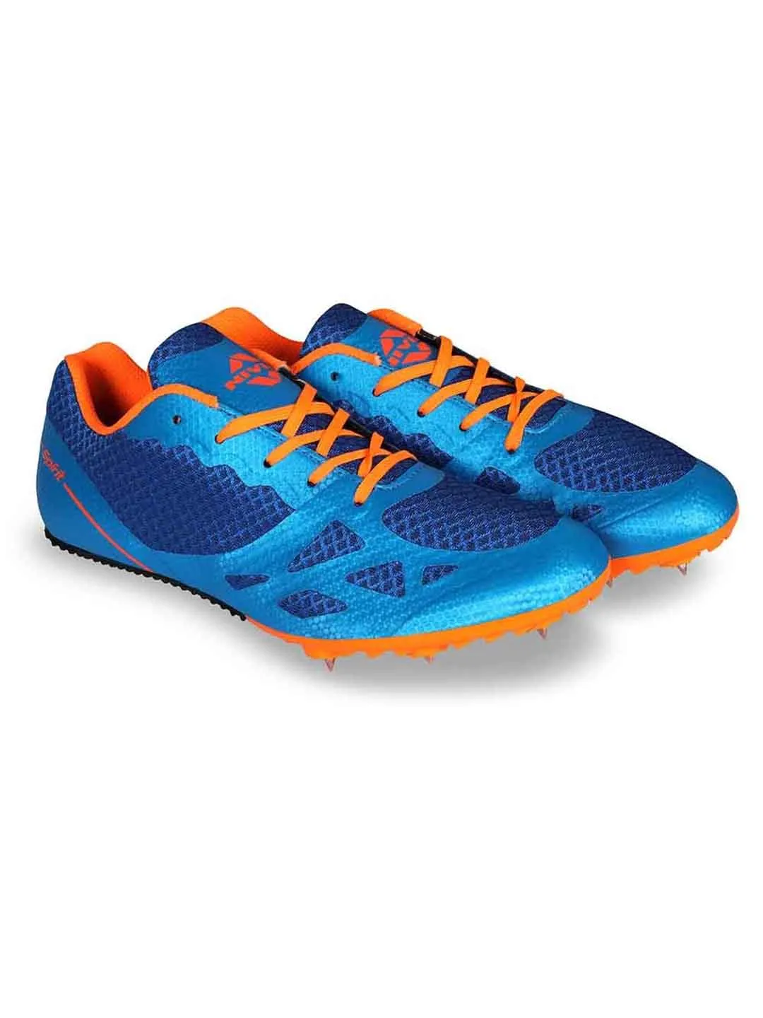 NIVIA Men Running Spikes Spirit Track and Field Shoes for Mens (Blue)