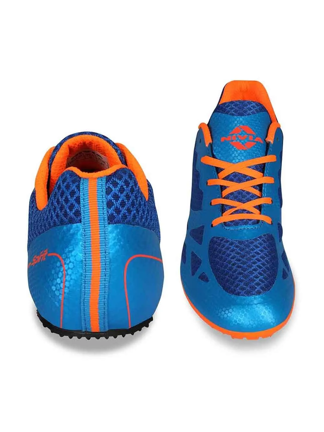 NIVIA Men Running Spikes Spirit Track and Field Shoes for Mens (Blue)