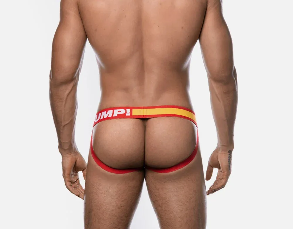 PUMP Flash mesh jockstrap red