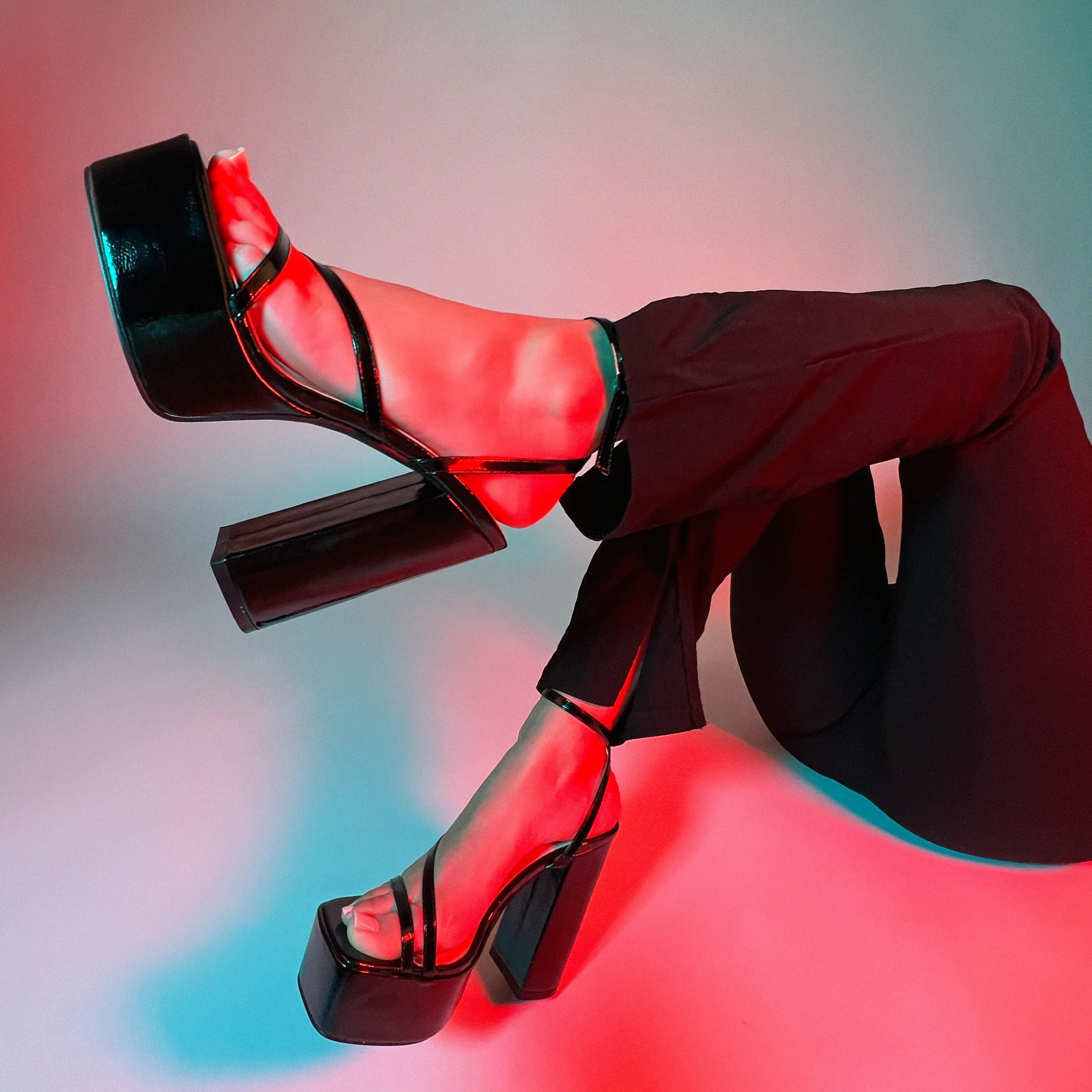RAID Happy Platform Heel in Black