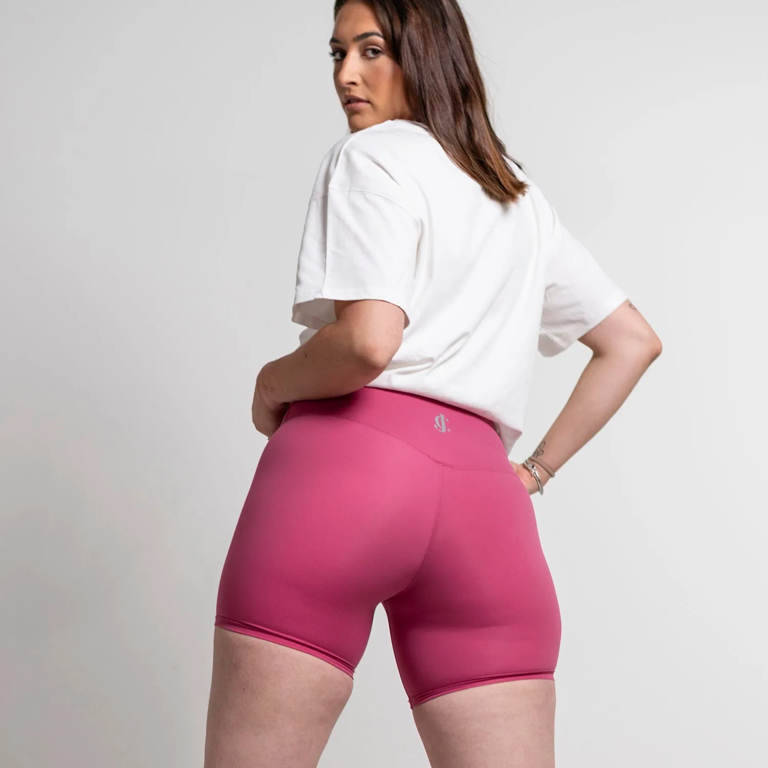 Women Gym Shorts Pink
