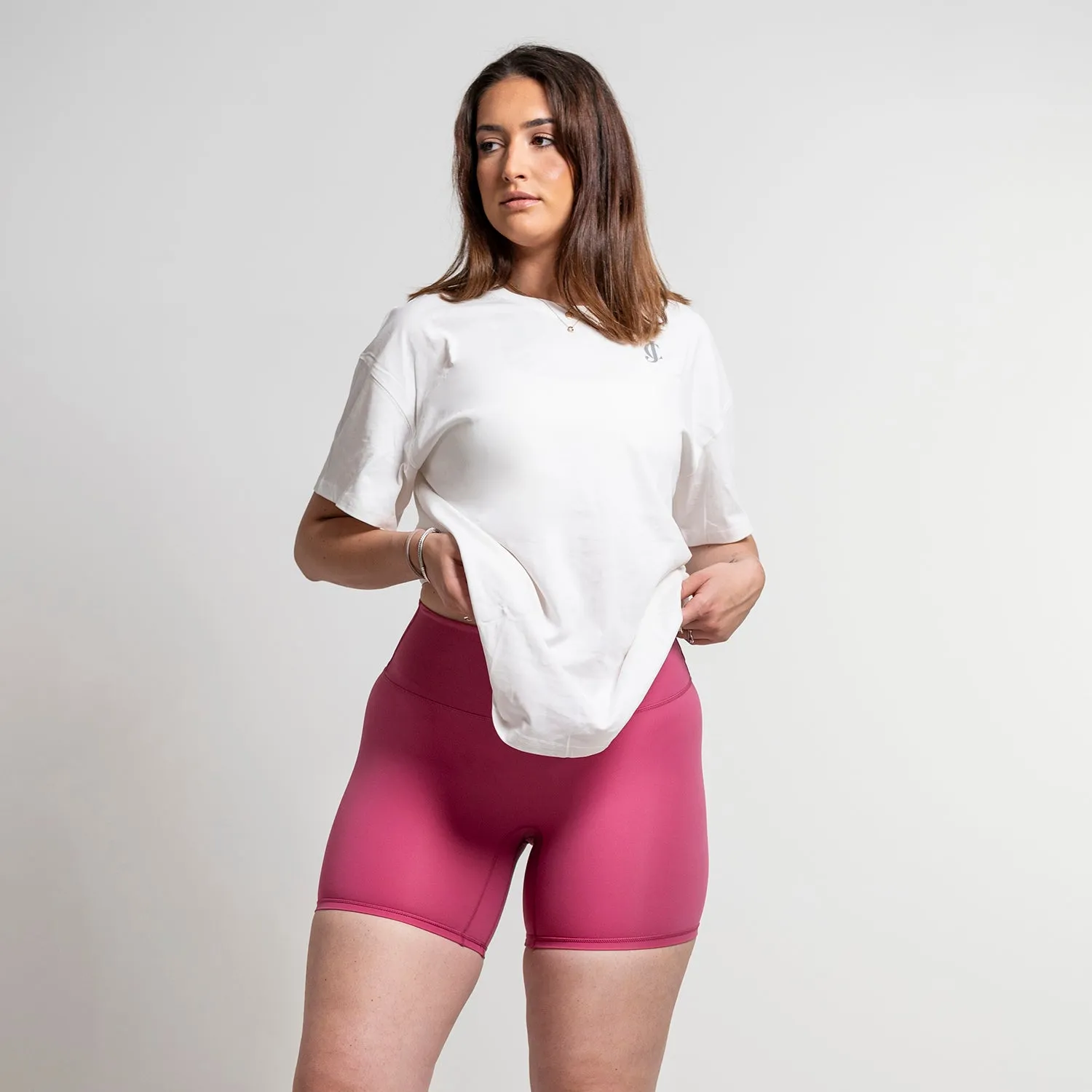 Women Gym Shorts Pink