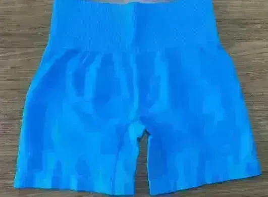 Women's Camo Jacquard Seamless Gym Shorts